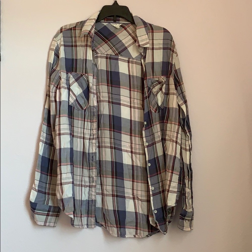 Long Sleeve Plaid Shirt